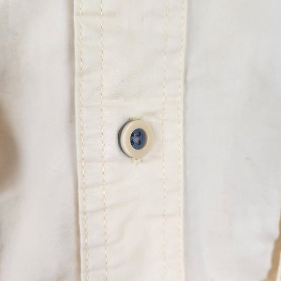 World Wide Sportsman Quick Dry Fishing Shirt L Mens Yellow Short Sleeve Vented - Picture 5 of 14